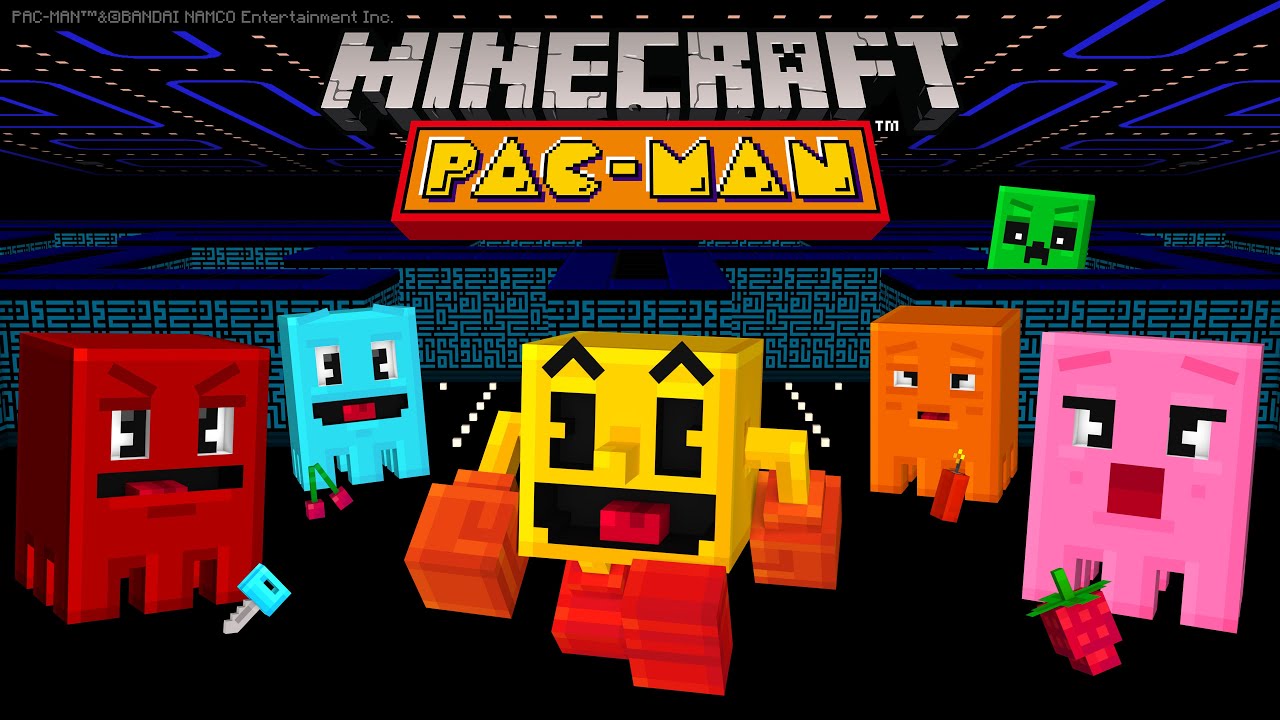 pac man maze minecraft