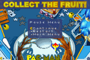 Seen here is the Galaxian flagship in Pac-Man Pinball Advance.