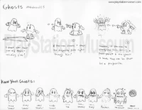 Concept artwork showing the "black orb" design of Ghost Lord (bottom-right)