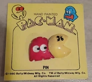 Unknown manufacturer, Pac-Man hand-painted pin