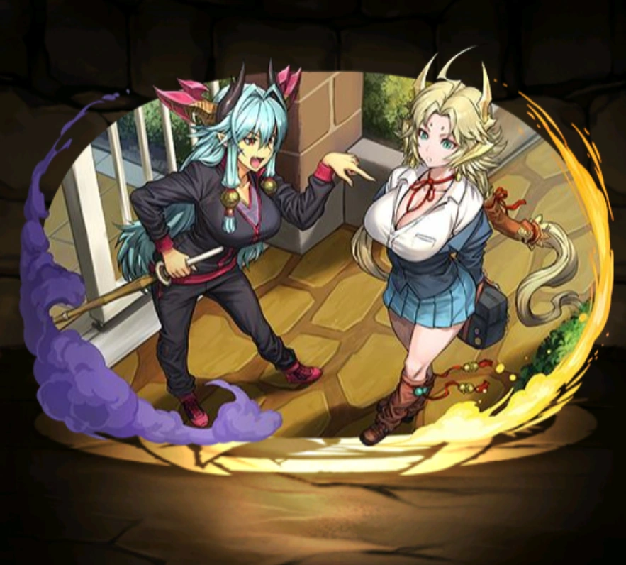 Student Counselor & Rebel Gal Dragon Callers, Satsuki & Kanna Puzzle