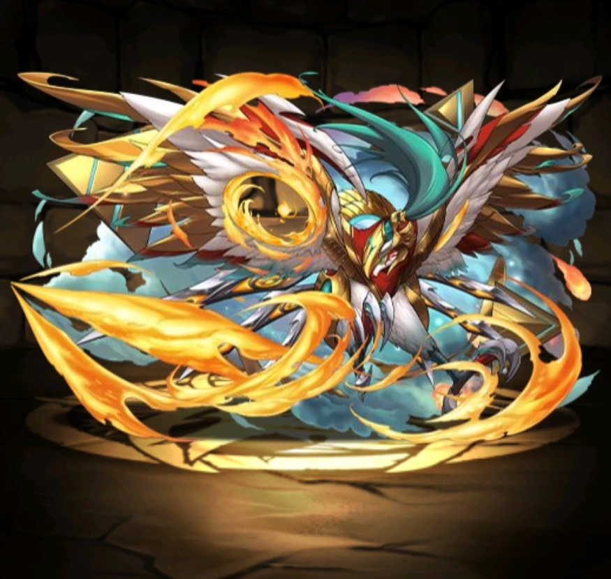 Flaming Falcon of the Divine Transcendence Horus Puzzle Dragons Flaming Falcon of the Divine Transcendence Horus Puzzle Dragons