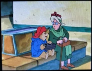 Paddington with the old woman