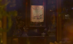 Pop-up Book displayed in a glass case in Gruber's Antiques