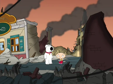 Brian y Stewie en el universo apocaliptico