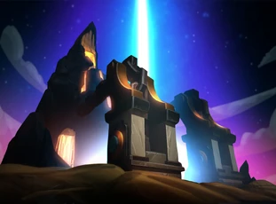 "After centuries of silence, the beacon was lit."