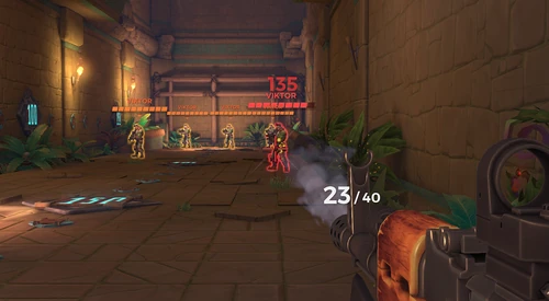 Damage Falloff Red Aura