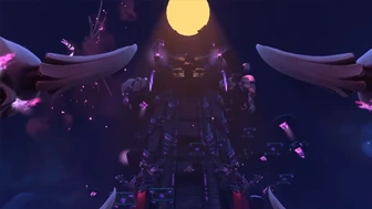 Bottom view of the spire