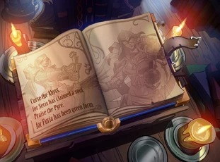 "Two sisters, two fates, defined by the forces of darkness and light. The Pyre has taken form. Furia will have her righteous vengeance."