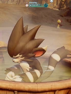 A Gorirat enjoying a Hot Spring.