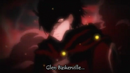 Glen Baskerville's silhouette as depicted while Vincent talking with Oscar & Reim about Baskerville Family in anime