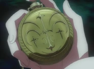 Surface of spring-hinged circular of the pocket watch