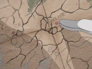 A map of the country, showing Sablier