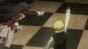 Alice & Oz run to get the pocket watch on the floor