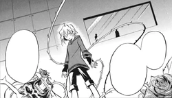 Shion displaying his ability as a Black Rose.