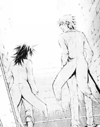 Oz folgt Leo und Eliot nach draußen