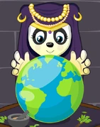 Kamaria looking at the world