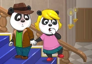 Ella and Max in the Foyer.