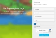 Registration page