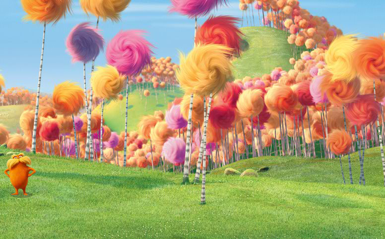 The lorax astd. Лоракс. Лоракс деревья. Лоракс 2012 деревья. Деревья из мультика Лоракс.