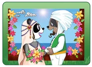 Upon choosing to destroy the ice diamond and letting Farid and Kamaria marry.