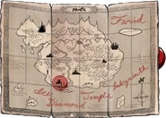 Pirate map with hints about the location of Farid. Shown at the end of the quest if one chooses "hint about Kamaria's husband".