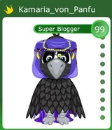 Kamaria wearing the Raven Costume