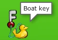 The Boat key you can find on the Volcano.