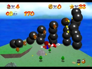 The "bowling ball centipedes" created to collect the 5 secrets coinless.