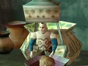 Juba serving drinks.