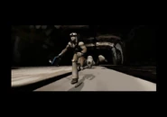 The guard robot chases Kyle Fluge in the original Panzer Dragoon.