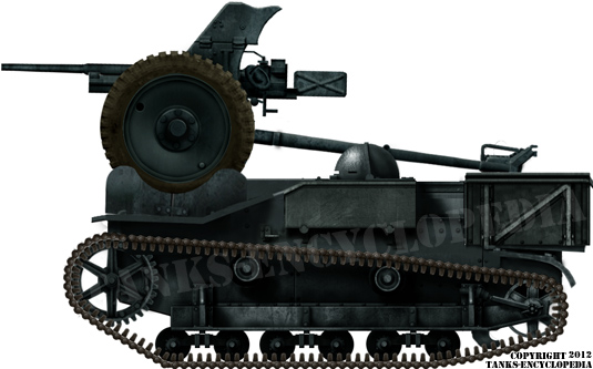 Selbstfahrlafette für 28/32cm Wurfrahmen auf Infanterie