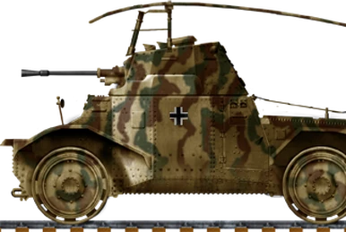 パンツァースパワーゲン P 204 (f) CDM 砲塔付き Panzerspähwagen 204(f) with 45 mm 20-K Canon - Tank Encyclopedia