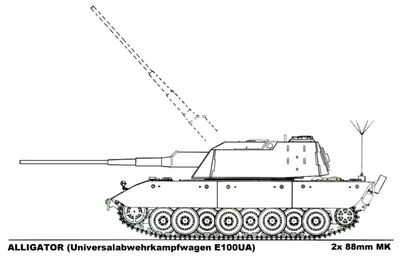 -fake- Universalabwehrkampfwagen E-100UA Alligator