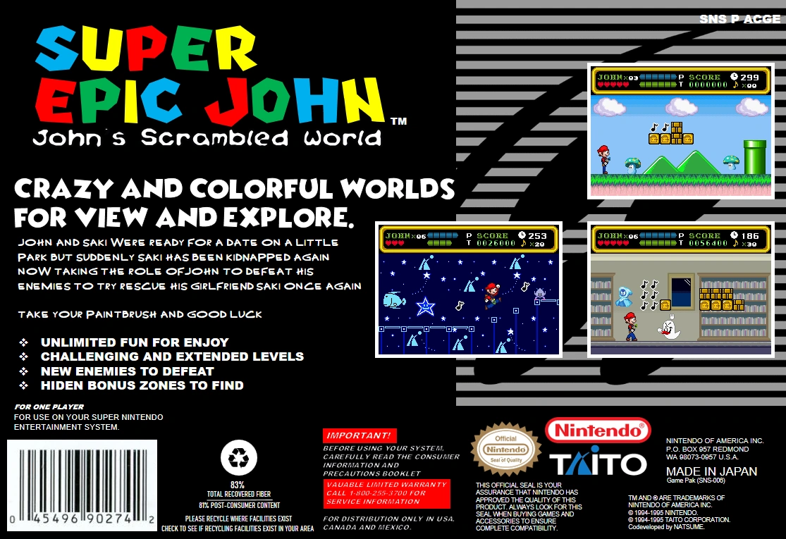 Super Epic John (John's Scrambled World) | Paper Shin a.k.a