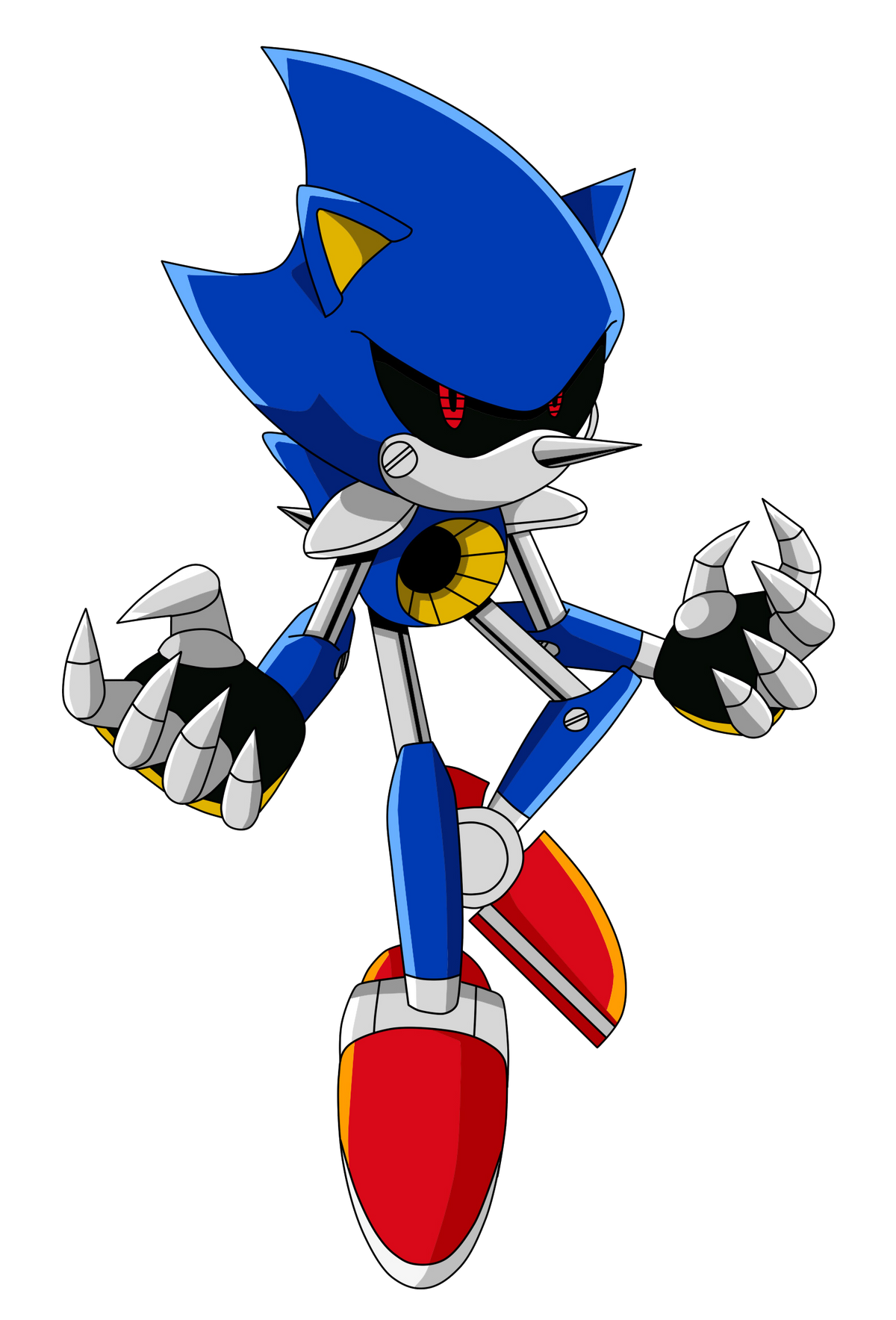 Paper Metal Sonic render