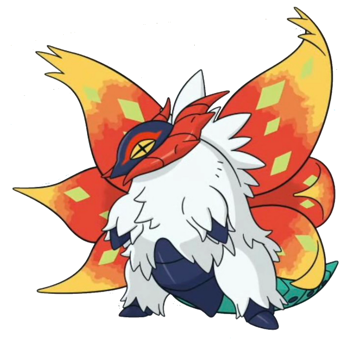 Pokemon Paradox Acient Volcarona Slither Wing