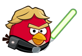 angry birds star wars red bird with sword