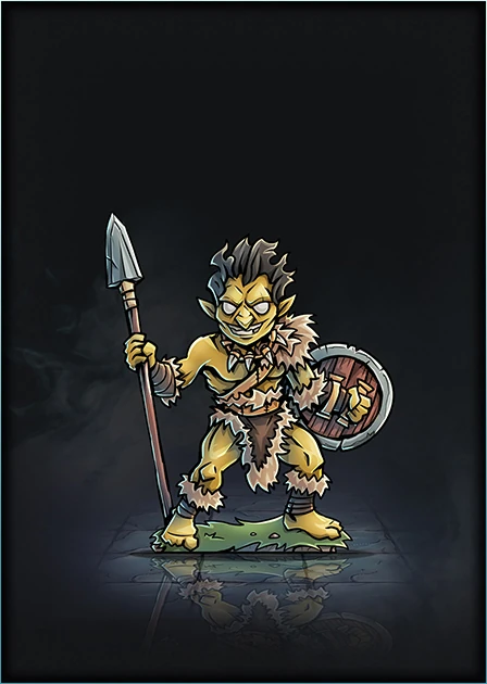 Goblin - Warrior - 02 mini (Printable Heroes, Goblins - Set 01) | Papercraft Gaming Wiki | Fandom
