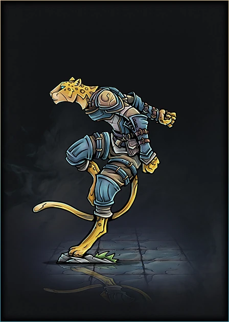 Tabaxi Monk 01 Mini Printable Heroes Tabaxi Set 01  tabaxi-monk-01-mini-printable-heroes-tabaxi-set-01