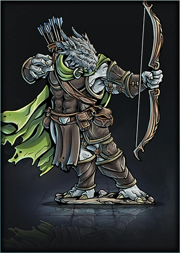 Dragonborn - Ranger - 01 mini (Printable Heroes, Patreon) | Papercraft ...
