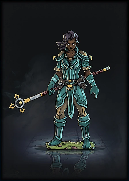 Half-Elf Cleric 01 mini (Printable Heroes, Patreon) | Papercraft Gaming ...