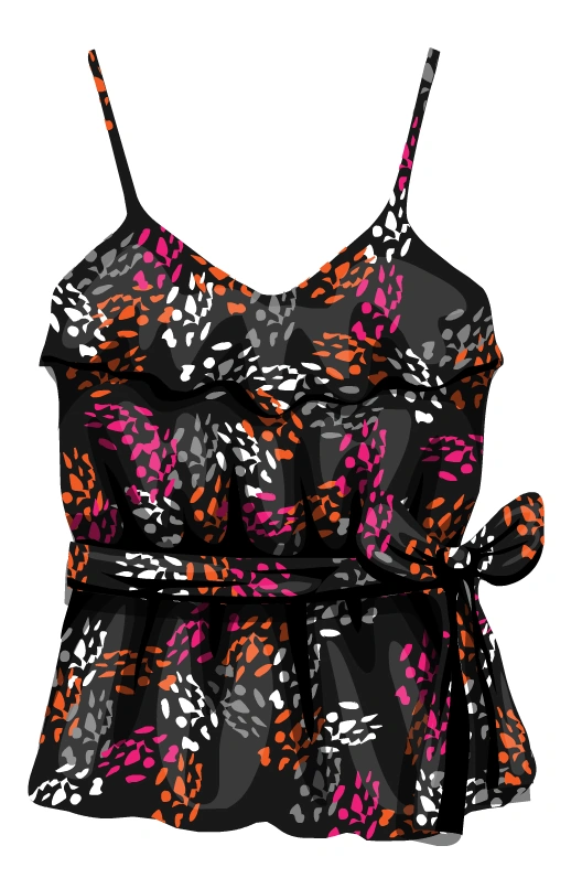 Candies Ruffled Paint Splatter Tank | Stardoll Wiki | Fandom