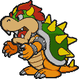 Bowser's sprite from Paper Mario.