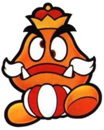 Goomba King Paper Mario Wiki Fandom He lives in the farthest house in the eastern half. goomba king paper mario wiki fandom