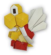PMOK Origami Red Koopa Paratroopa