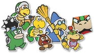 Artwork of the Koopa Troop.