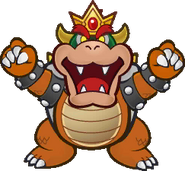 Bowser posing from Sticker Star.