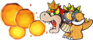 Artwork of Bowser from Paper Mario: Sticker Star.