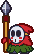 A Spear Guy sprite from Paper Mario.